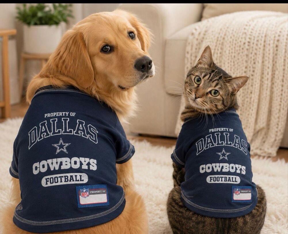 NFL Dallas cowboys small/S cat dog pet  clothes hoodie shirt nwt blue logo